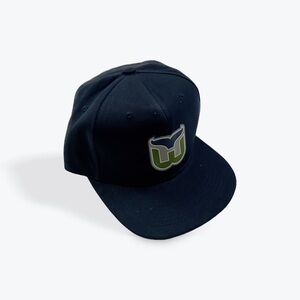 Hartford Whalers Navy Blue Cap with Green Logo